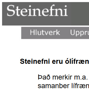 Steinefnavefurinn